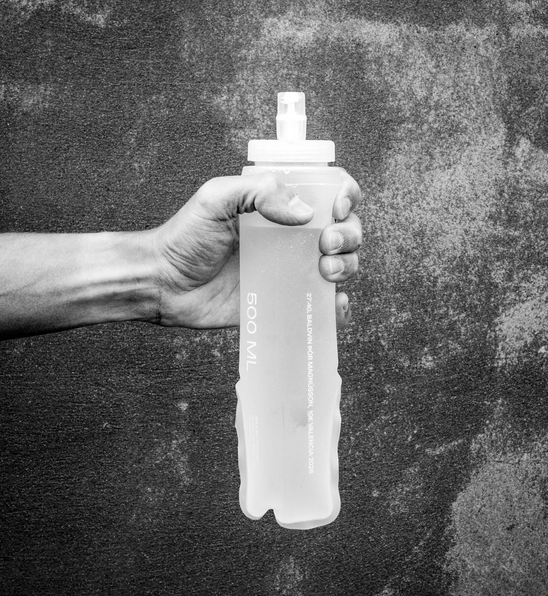 27:40 soft flask held upright